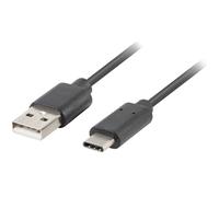 USB Cable Lanberg 2.0 Male/USB C Male Quick Charge 3.0 1.8 m Black