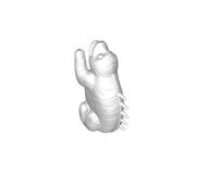 USB Cable Organizer White Lion Design - Korean Traditional Music Inspired Holder