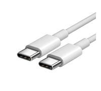 USB Cable, Type C Cable, Fast Charging Cord, Double Type-C Interface, 6A Output Energy, Sturdy Material, Ideal For Phones Tablets Laptops, 3.28 Inches, White Color, 1 Piece