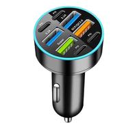 USB Car Charger 66W - Multi Port Fast Charging Adapter, High Power Vehicle Block, Phone Tablet Rapid Device, Smart Voltage Distribution Unit | Quick Energy Solution For Automotive Phones Table