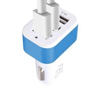 USB Car Charger, Car Charging Adapter, Multi Power Outlet, Plug and Play Auto Accessory, 0,98 x 1,77 x 2,56 pollici, Fast Port Device for Smartphones GPS and Automotive Interior Use