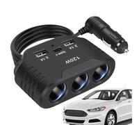 USB Car Charger Fast Charge, Auto Mobile Phone Charger Adapter, Fast Charging Car Adapter, 3 USB Porte Car Charger, Auto USB Charger for SUVs, Fast Charge Adapter for Trucks