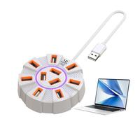 USB Card Reader, Multiport USB Docking, 5Gbps Data Transfer, USB Docking Station, Printer USB Hub, Camera USB Hub 8.9x8.9x2.5cm/3.5x3.5x0.98 inches for Printer Camera Keyboard