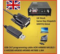 USB Cat Cavo di Programmazione AOR AR8600 MK1&2 I II AR2500 AR3030 AR5000 AR7000