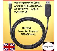 USB Cavo di Programmazione Anytone At-5555n II Plus AT-6666 Pro Ares Dynascan CB