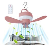 USB Ceiling Fan 1800mAh Rechargeable 3 Speed Light Portable Hanging Fan