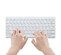 USB Computer Keyboard - Quiet Silent Mechanical Feel Keypad, Slim Portable Numeric Typing Pad | Spill Resistant Office Desktop Peripheral, Ergonomic Laptop Notebook Enhancer, Home Upgrade