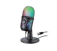 USB Condenser Microphone Rgb Microphone Wire Game Live Recording Studi