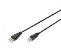 USB connection cable, type A - B M/M, 1.8m, USB 2.0 suitable, bl