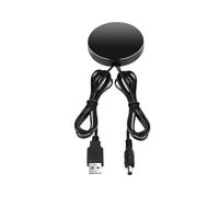 USB DC 5V Interruttore sensibile al tocco Pannello in legno penetrante Controllo dimmer a scansione manuale for luci a LED, luci COB(USB-black)