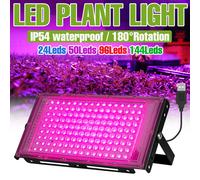 USB DC5V LED Coltiva Le Luci Spettro Completo Coltivazione Lampada Idroponica 24/50/96/144led per Piante in Vaso di Fiori Growbox Verdure