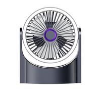 USB Desk Fan - Quiet Wind Desktop Personal Fan | Rechargeable Table Fan for Bedroom | 180 Degree Rotation Table Cooler Hangable Blower Personal Desktop Fans