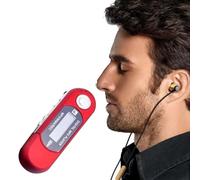 USB Direct Plug In MP3, lunga memoria in standby asciutto, 4 GB, con schermo, batteria, visualizzazione dei testi delle canzoni, lettore MP4 (rosso, B)
