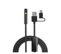 USB Endoscopio Industriale Macchina Fotografica Doppia Lente IP68 HD Periscopio Di Ispezione Impermeabile For Auto 9 Luci A LED For I Telefoni PC Immagini Chiare Precise(5m,8mm Hard Wire)
