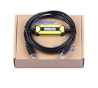 USB-ETH for S7-200smart 1200 1500 Network Port PLC Programming Cable Data Download Ethernet Interface Series Economy (Black 2.5m)