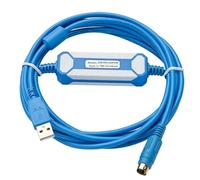 USB-FBS-232PO-9F for FBS B1Z Series PLC Programming Cable Download Gold Plated Version (Blue)