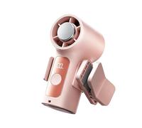 Usb Hand Fan, Portable Cooling Device, Clip on Ventilator, Removable Base 360 Rotation Air Blower with Led Screen for Child Stroller Travel Cruise Vacation Sports Events Outdoor Use 9.3x5.1x3.8cm