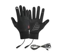 USB Heated Gloves, Touchscreen Thermal Mitts, Winter Heating Gloves, Waterproof Cold Weather Gear, 1 Pair Sport Apparel, Compact Ideal for Running, Cycling, Fishing, and Commuting