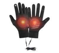 USB Heated Gloves, Touchscreen Thermal Mitts, Winter Heating Gloves, Waterproof Cold Weather Gear, 1 Pair Sport Apparel, Compact Ideal for Running, Cycling, Fishing, and Commuting