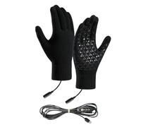 USB Heated Gloves, Touchscreen Winter Mitts, 3 Mode Thermal Warming Gear, 8.27x4.33 Inches, Windproof Heated Clothing for Cycling, Skiing, Snowboarding, Hiking, Driving, Cold Weather Use