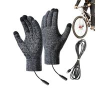 USB Heated Gloves, Touchscreen Winter Mitts, 3 Mode Thermal Warming Gear, 8.27x4.33 Inches, Windproof Heated Clothing for Cycling, Skiing, Snowboarding, Hiking, Driving, Cold Weather Use