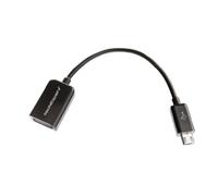 USB HOST Cavo OTG On The Go/Adattatore per Google Nexus 7 Nexus 10 Samsung Galaxy Tab 3 T3100 T3110 P5200 P5210 Galaxy S2 S3 S4 Note - Nero