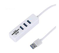USB Hub 3.0 Multi USB 3.0 Hub USB Splitter High Speed TF SD Card Reader all in One for PC Computer Accessories (Color : B)