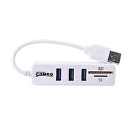 USB Hub 6 Porta Adattatore Con Micosd & Lettore Notebook Computer