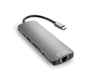 USB Hub Sharkoon 4044951026739 Grey Dark grey