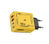 USB-Ladeblock, Typ-C-Wandladegerät | 120-W-Schnelllade-Wandsteckeradapter Mit 4 Anschlüssen | Tragbares EU/US-Stecker-Reiseladegerät Mit Mehreren Anschlüssen Für Tablets Und Mobiltelefone