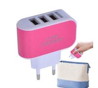 USB Ladegerät Schnellladeblock - 3-Port LED Ladeadapter, Tragbares Kompaktes Wandladegerät | Effizientes Multiport Netzteil, Sicheres Schnellladen Smartphone Tablet Kamera Powerbank, Kompatibel Für Zu