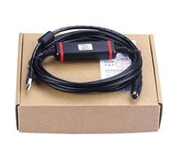 USB-LE Applicable USB Port LE Series PLC Programming Cable Download Gold Plated Interface (Black 3m)