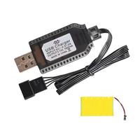 USB Lithium Battery Charger - 7.4V 1000mA Charging Cable, Fast Power Cord | Automatic RC Battery Charge Adapter, Lithium SM-2P SM-3P SM-4P Plug, Drone Airplane Toy Battery Use