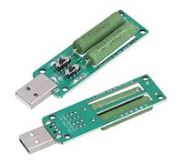 USB Load Tester 2Pcs | Adjustable Component 1A 2A 3A Discharge Module | Electronic Test Accessory for Battery Packs/Chargers/Mobile Battery | 5V DC Working Voltage