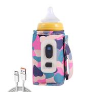 USB Milk Bottle Warmer Bag - Portable Digital Bottle Warmer with 5 Gear Temperature Settings, Adjustable Heat Keeper for Feeding, Perfect for Travel, Portable USB Milk Bottle Warmer