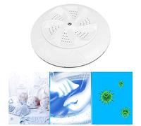 USB Mini Ultrasonico Lavatrice, Portatile Elettrica Turbo Automatico Lavatrice, Multifunzione Piccolo Viaggio Strumento Pulizia per Vestiti Frutta Verdura Biancheria Intima Calze(bianca)
