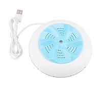 USB Mini Ultrasonico Lavatrice Turbina Pulitore Portatile per Lavatrice Multifunzione Viaggio Dispositivo Lavaggio Strumento Pulizia per Vestiti Frutta Verdura Biancheria Intima Calze (Blu)