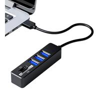 USB Multiport Adapter, Portable High Speed Laptop Usb Port Expander, 3.35x0.79in Compact Plug and Play Hub, Stable Data Transmission for Camera, Card Reader, Computers