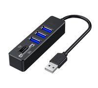 USB Multiport Adapter, Portable High Speed Laptop USB Port Expander, Direct Docking Station, Data Hub, Plug and Play, Compact, Lightweight, Computers and Accessories for Camera, Card Reader