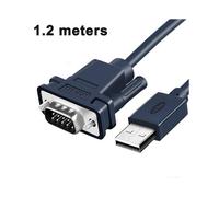 Usb On Rs232 Serial Cable, 1.2M Gold -Plated Usb 2.0 To Rs232 Plug Db9 Serially Converter Cable with Ftdi Chipset for Cash Register Modem Scanner Indu