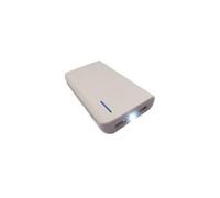 USB-PBK-6000-W LMS DATA Caricabatterie, Doppia USB, 6000Mah, Torcia, Bianca