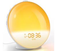 USB Plug in Simulato Sunrise Up LED Orologio Elettronico con Atmosfera Comodino Sistema Naturale Tramonto Tecnologia di Illuminazione Smart Schedules Soluzione Paesaggi Sonori Modalità Snooze