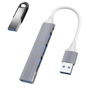 USB Port Expander - USB Splitter for Laptop, Multiple USB Laptop Port | 4-Port USB Extender for Laptop, multii USB 3.0 Port, Flash Drive, Printer, Keyboard, mouses, Fast Data Transmission