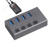 USB Port Hub | 4-Port Splitter USB 3.0 | USB Splitter Data Port, USB Port Expander, Adattatore Splitter Data Hub Adapter, High-Speed Transfer per PC, Laptop, Phone