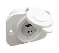 USB PRESA INCASSO BIANCA DOPPIA TYPE C ACCESSORI NAUTICA