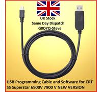USB Programmazione Cavo E Software per CRT SS SUPERSTAR 6900V 7900 V New Version