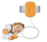 USB Rechargeable Bedwetting Alarm - ABS Orange Cord 90 cm For Kids Elderly - Potty Pee Alert With Sound Vibration Modes - Type C Charging 300 mAh CE RoHS