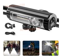USB Rechargeable Bike Light Set Super Bright LED Bicycle Headlight Waterproof
