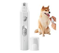 USB Rechargeable Dog Nail Grinder - Electric Paw Trimmer 2-Speed, with 500mAh Battery Grooming Tool, Quiet Pet Nail Grinding Device for Small Dogs, Safe Nails Care for Medium Large Puppy Kitten