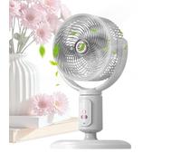 USB Rechargeable Floor Tower Fan - ABS 39.4/61.9/73.2cm Adjustable Height 4000mAh Battery Type C Remote Control 5 Speed Oscillating 180° Auto 90° Manual Tilt 8H Timer Portable Indoor Outdoor Cooling